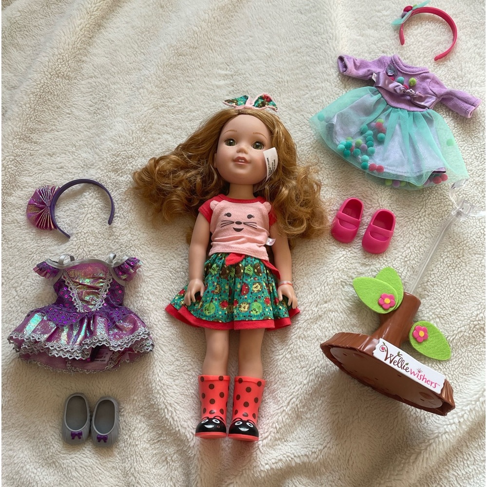 American Girl Doll 2016 Willa the Wellie Wisher Doll Complete Set!